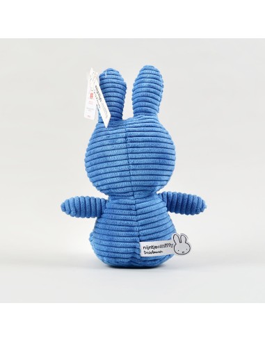 Peluche Miffy Velours Côtelé Bleu Cobalt