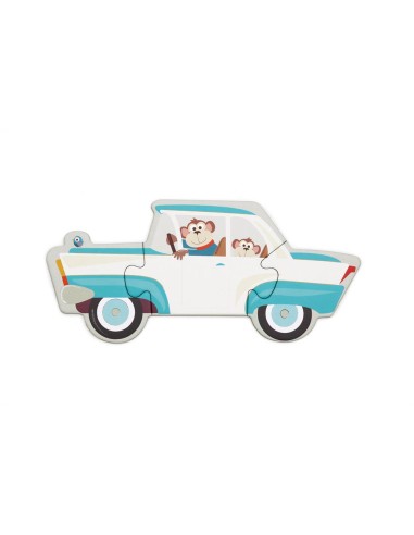 Puzzle de Sol Évolutif 2 en 1 Véhicules