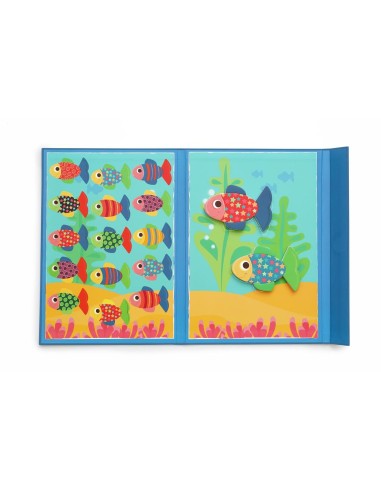 Livre Puzzle Formes et Couleurs Magnétique Poissons