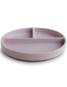 Assiette à compartiments Mushie en silicone souple... 2