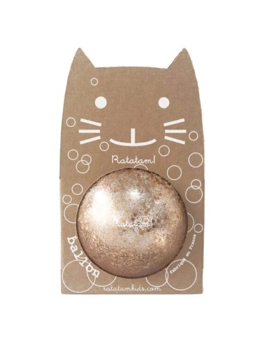 Ballon Pailleté Bulles Cuivres Chat 15 cm - Ratatam