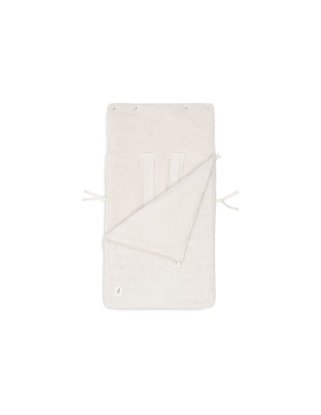 Nid d'ange Chancelière écrue Oatmeal tricot Grain et polaire