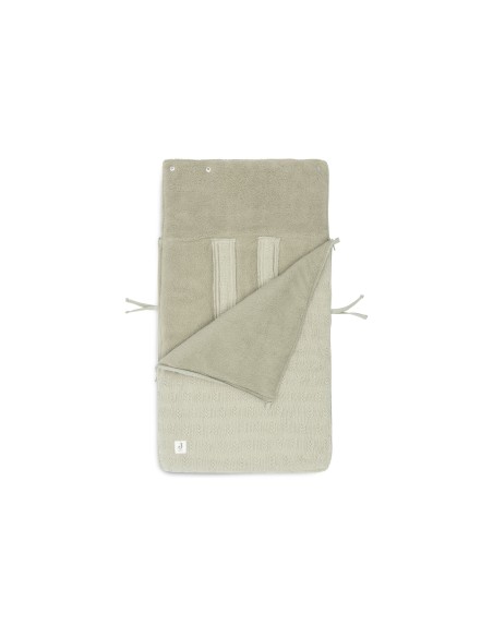 Nid d'ange Chancelière Vert Olive tricot Grain et polaire