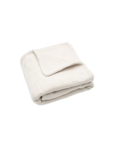 Couverture en maille tricotée Grain et polaire 75x100cm...