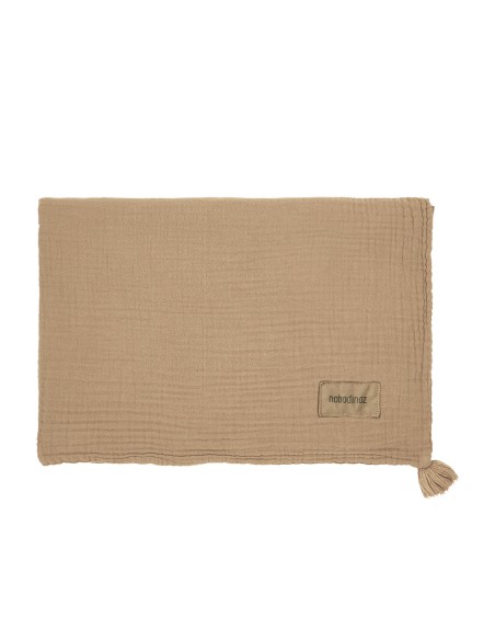 Couverture Wabi-Sabi Sesame Coton Lavé 65 x 100cm