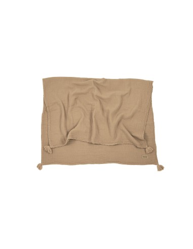 Couverture Wabi-Sabi Sesame Coton Lavé 65 x 100cm