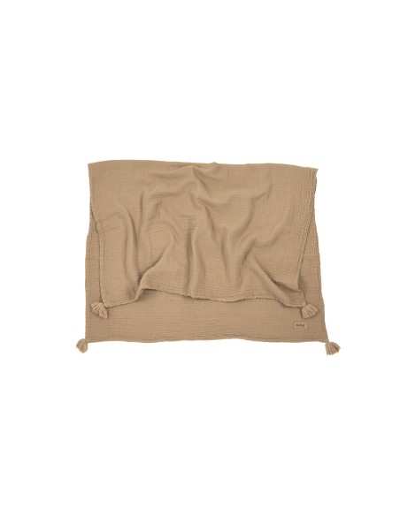 Couverture Wabi-Sabi Sesame Coton Lavé 65 x 100cm