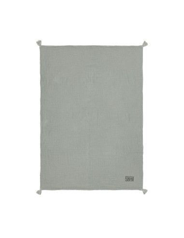 Couverture Wabi-Sabi Azure en Coton Biologique...