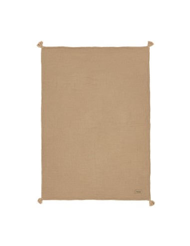 Couverture Wabi-Sabi Sesame Coton Lavé 65 x 100cm