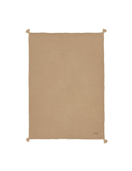 Couverture Wabi-Sabi Sesame Coton Lavé 65 x 100cm