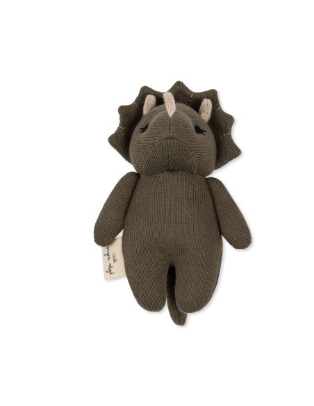 Hochet Petit Dino Triceratops en coton biologique