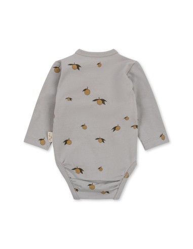 Body croisé à manches longues en coton...