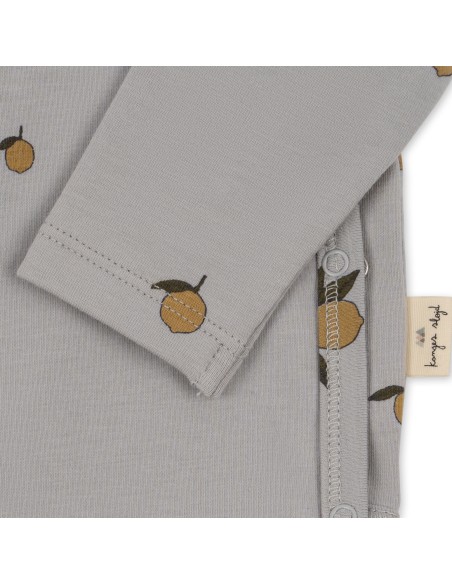 Body croisé à manches longues en coton biologique Lemon Harbor