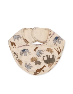 Lot de 2 Bavoirs naissance en coton biologique Eléphantastic 2