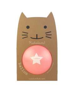 Ballon Pailleté Rose Summer Chat 15 cm - Ratatam