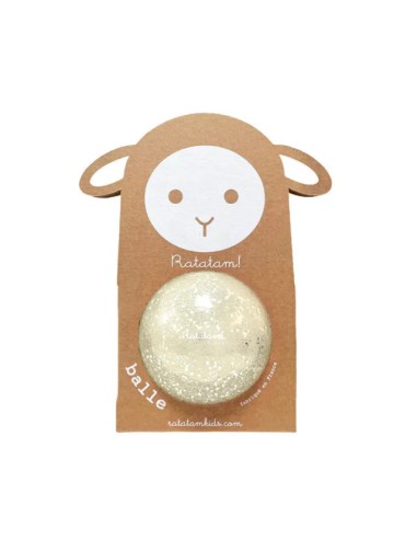 Ballon Pailleté Bulles Argent Mouton 10 cm - Ratatam