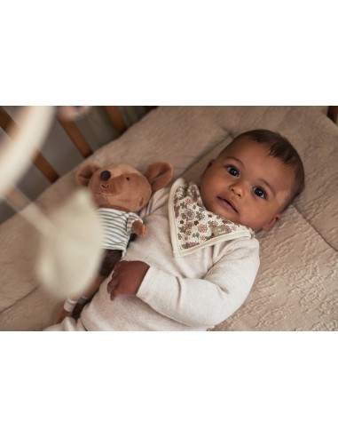 Lot de 2 bavoirs bandana en coton imprimé Retro...