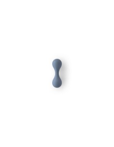 Maracas Hochet en Silicone Bleu Mushie 2