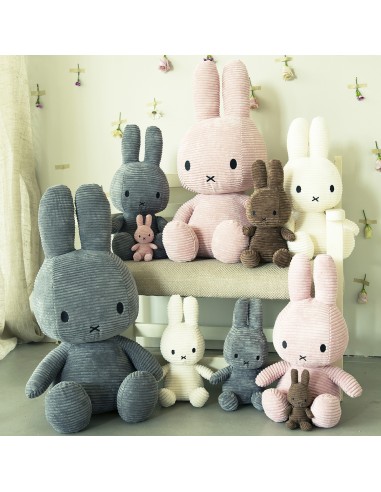 Peluche Miffy Velours Côtelé Rose Pâle