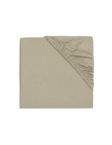 Drap housse en jersey de coton Vert Olive 40x80cm