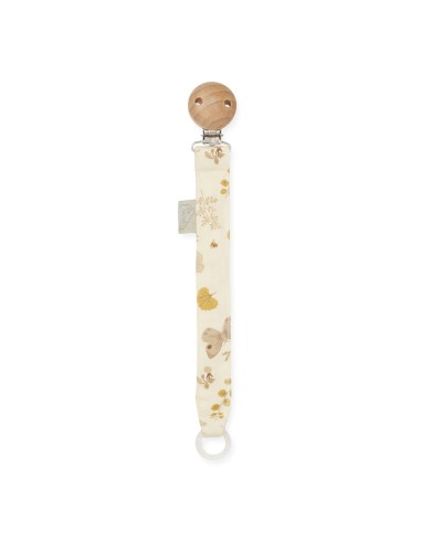 Attache tétine Papillon Butterflies CamCam Crème
