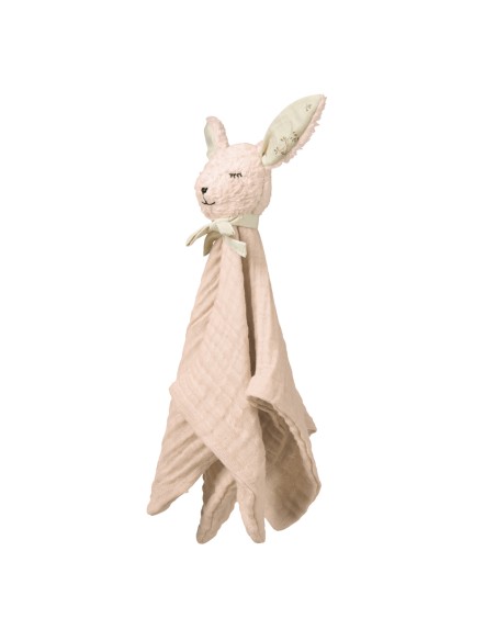 Doudou Lange Lapin Bunny Coral Rose CamCam