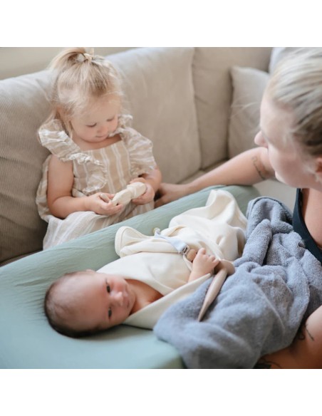 Cape de bain Bleue Tradewinds en Coton Bio