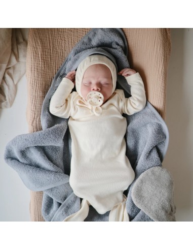 Cape de bain Bleue Tradewinds en Coton Bio