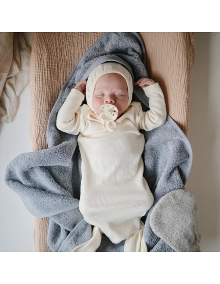 Cape de bain Bleue Tradewinds en Coton Bio