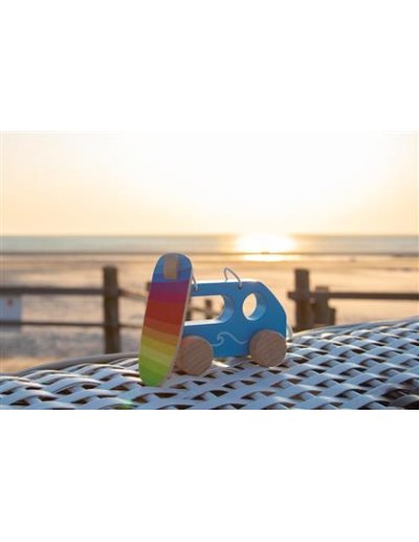 Jouet à Tirer en Bois Van de Surfeur