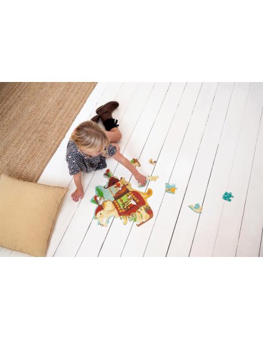 Puzzle Contour 37 pièces Éléphant