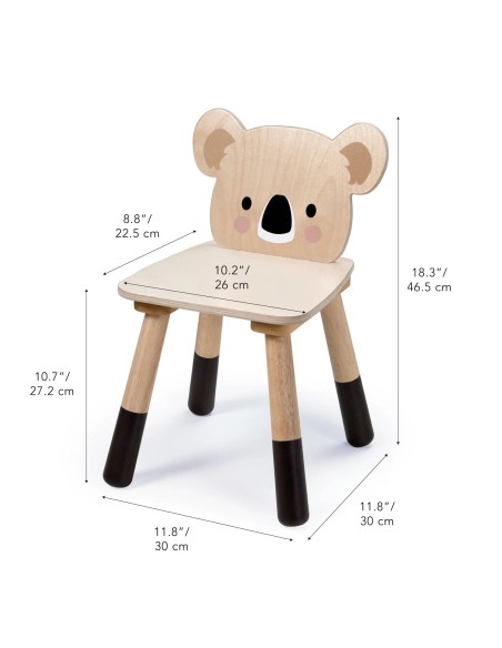 Chaise en bois Koala pour enfant