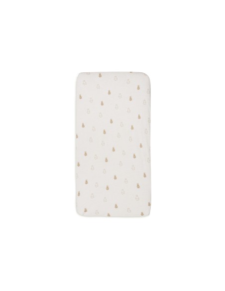 Drap housse Couffin Cododo en jersey de coton Happy Miffy Nougat 40x80cm