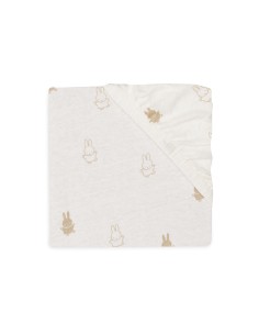 Drap housse en jersey de coton Happy Miffy 60x120cm 2