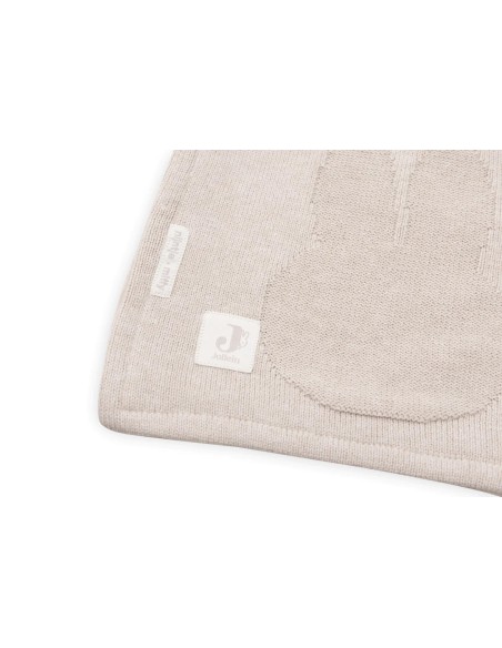 Couverture Miffy tricotée et polaire 75x100cm Nougat