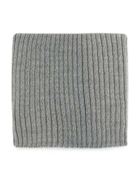 Tour de cou Snood Swann Gris chiné en Laine de Mérinos