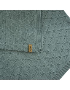 Couverture pour bébé en Laine de Mérinos 75 x 100 cm Vert... 2