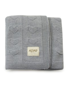 Couverture pour bébé en Laine de Mérinos 75 x 100 Gris...