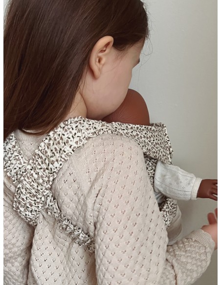 Petit Porte-poupée Konges Slojd à bretelles - Lemon