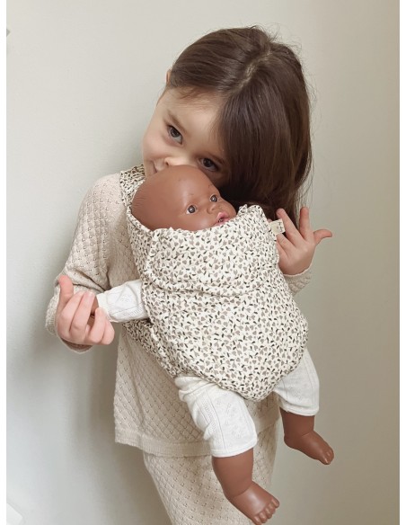 Petit Porte-poupée Konges Slojd à bretelles - Lemon