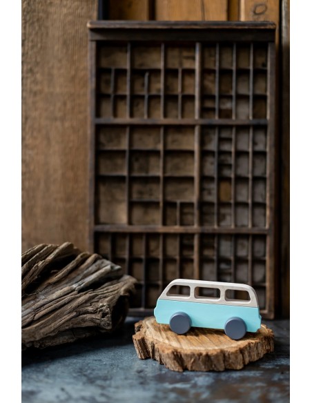 Van en bois Turquoise
