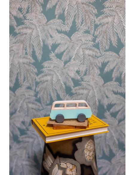 Van en bois Turquoise