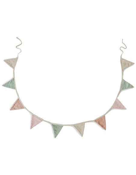 Guirlande de Fanions Gaze de Coton Mushie