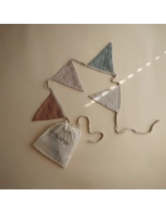 Guirlande de Fanions Gaze de Coton Mushie 2