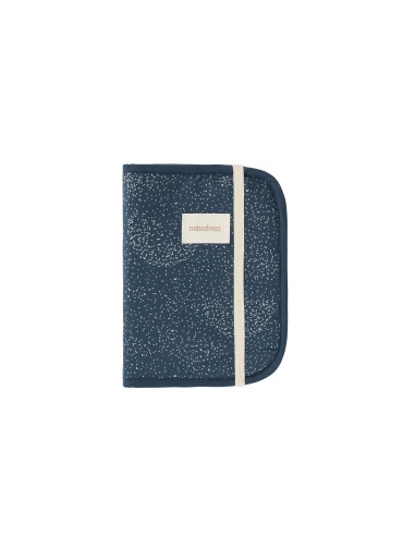 Protège-carnet de santé Gold Bubble Night Blue