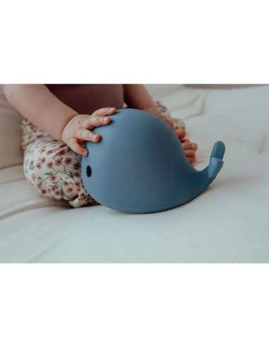 Veilleuse Baleine Moby S Bleue Flow