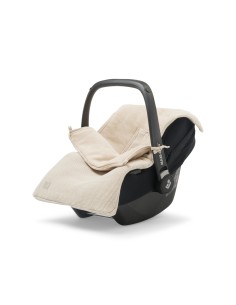 Nid d'ange Chancelière Beige Nougat en tricot et polaire