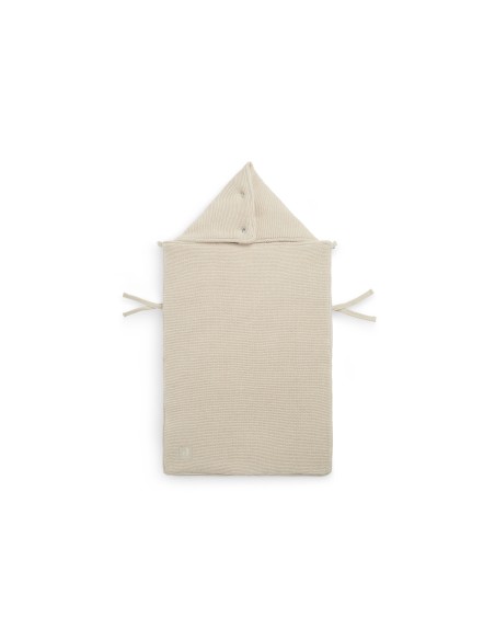 Nid d'ange Chancelière Beige Nougat en tricot et polaire