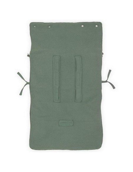 Nid d'ange Chancelière Verte en tricot et polaire