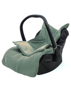 Nid d'ange Chancelière Verte en tricot et polaire